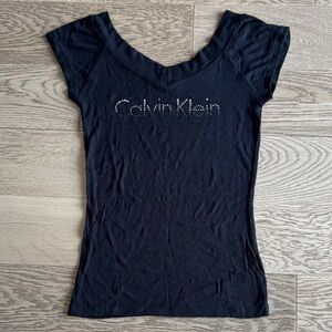 Calvin Klein Black Short Sleeve Tee - women’s small